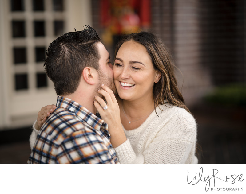 Photography of Newly Engaged Couple at Ledson Winery