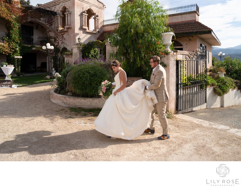 Wedding Photography Chateau Carmel Couple Walking