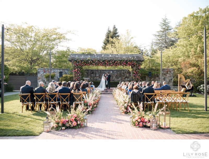 Ceremony The Estate at Yountville Wedding Photograph