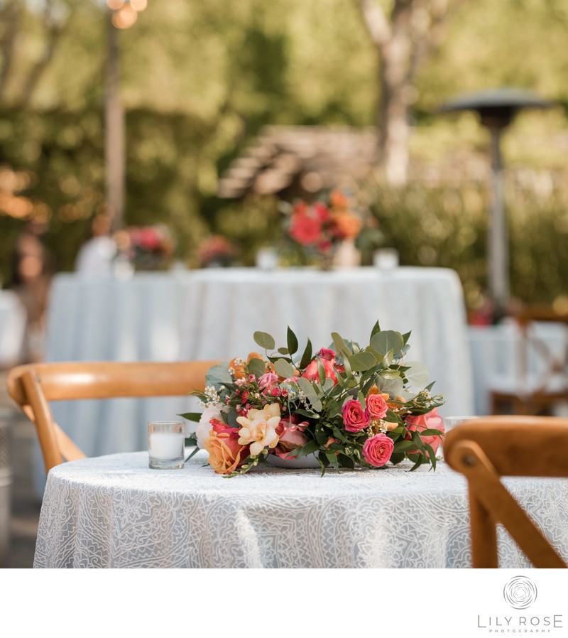 Table Decor Estate at Yountville Wedding Photography