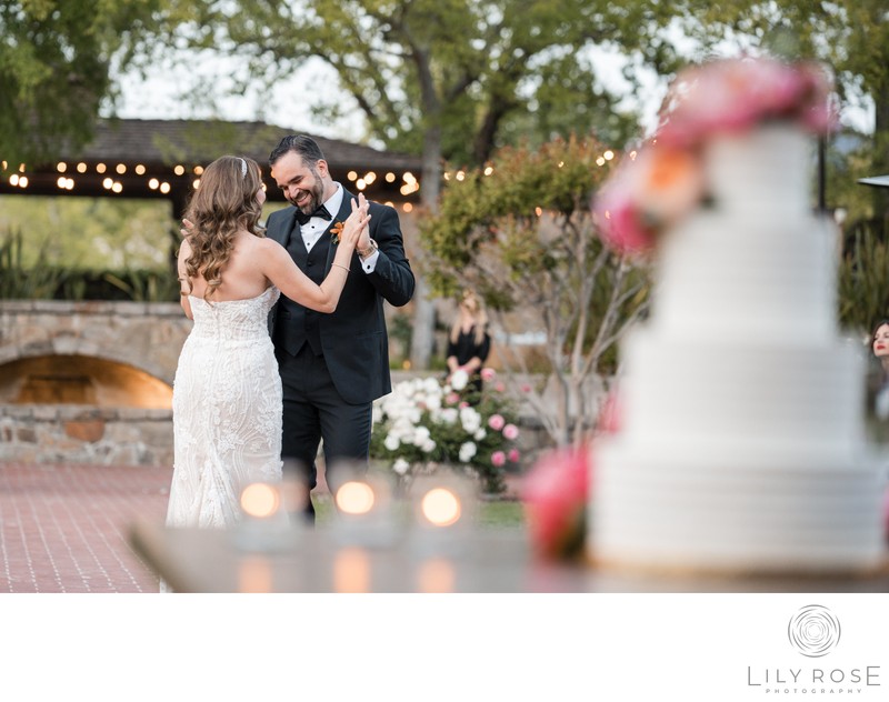 First Dance Luxury Wedding Photography Yountville