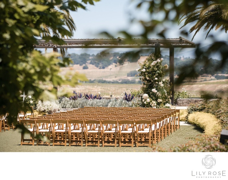 Carneros Resort and Spa Napa Ceremony Setup Details