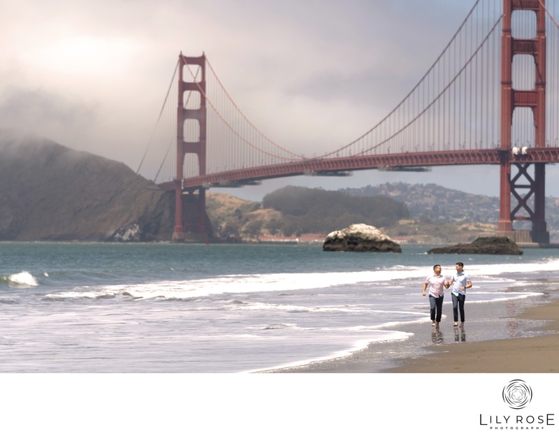  Napa Wedding & Engagement Photographers at Baker Beach