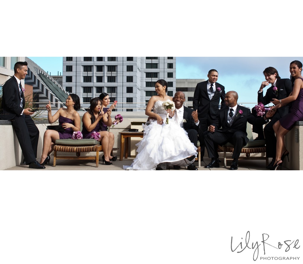 Wedding Party Photographs San Francisco St. Regis Hotel