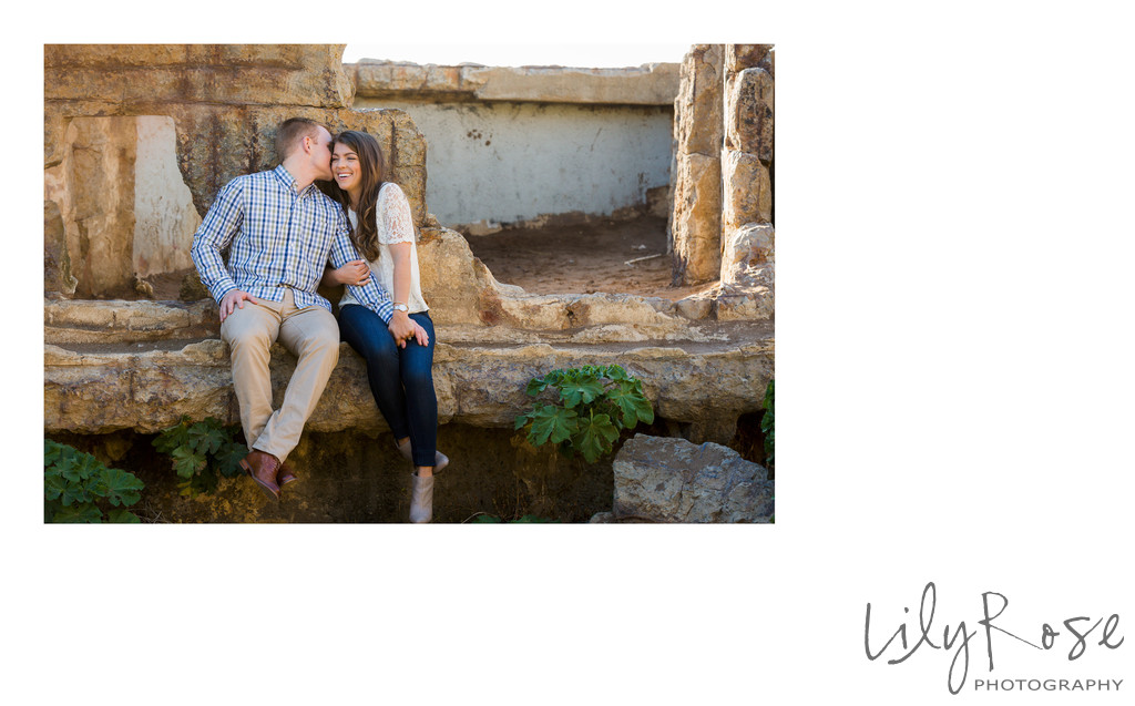 Ruins at Sutro Baths Sonoma Engagement Photographers