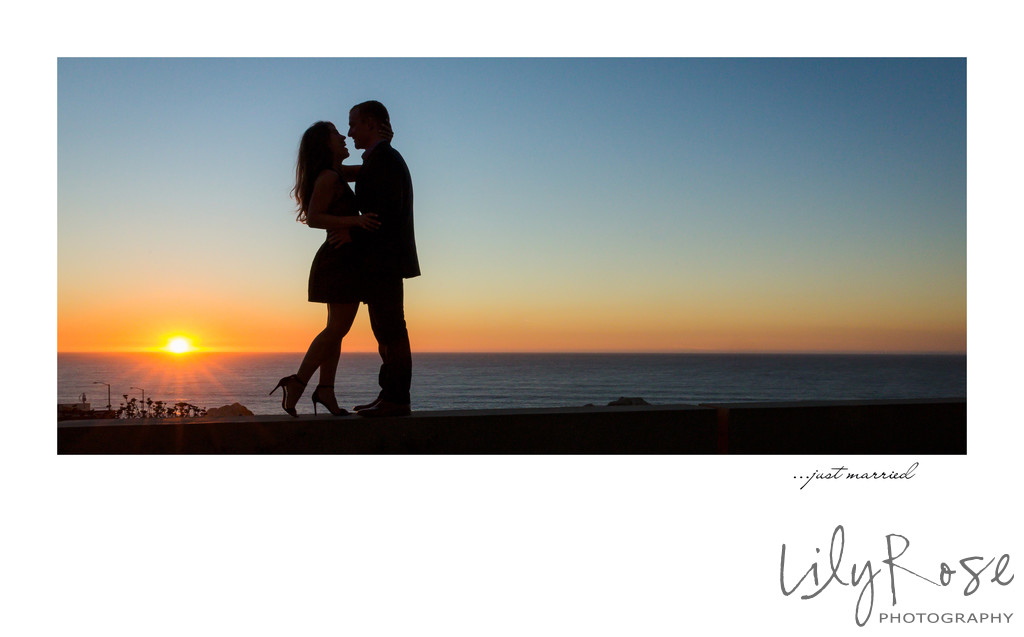 Sunset Sutro Baths Engagement Photographer