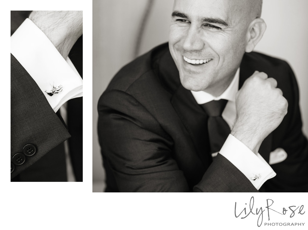 Amazing Photography of Groom and His Cufflinks
