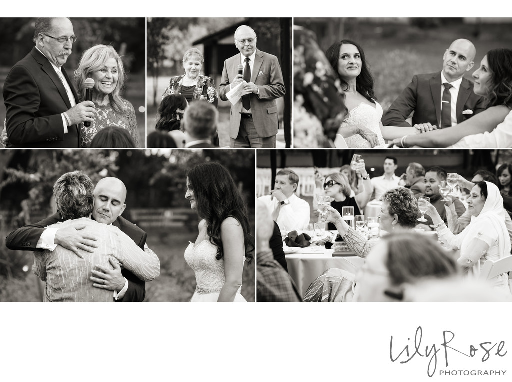 Black and White Wedding Reception Photography