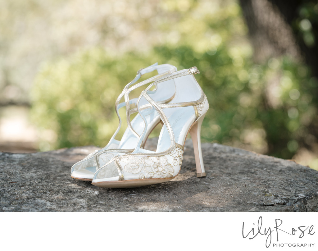 Wedding Shoes on a Warm Day in Sonoma