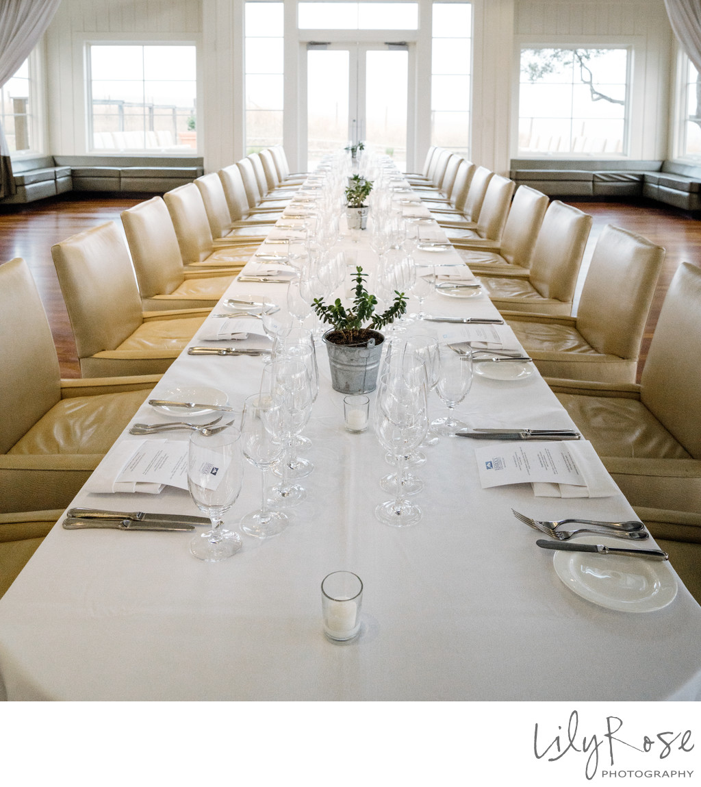 Reception Detail at Carneros Resort Wedding Photography