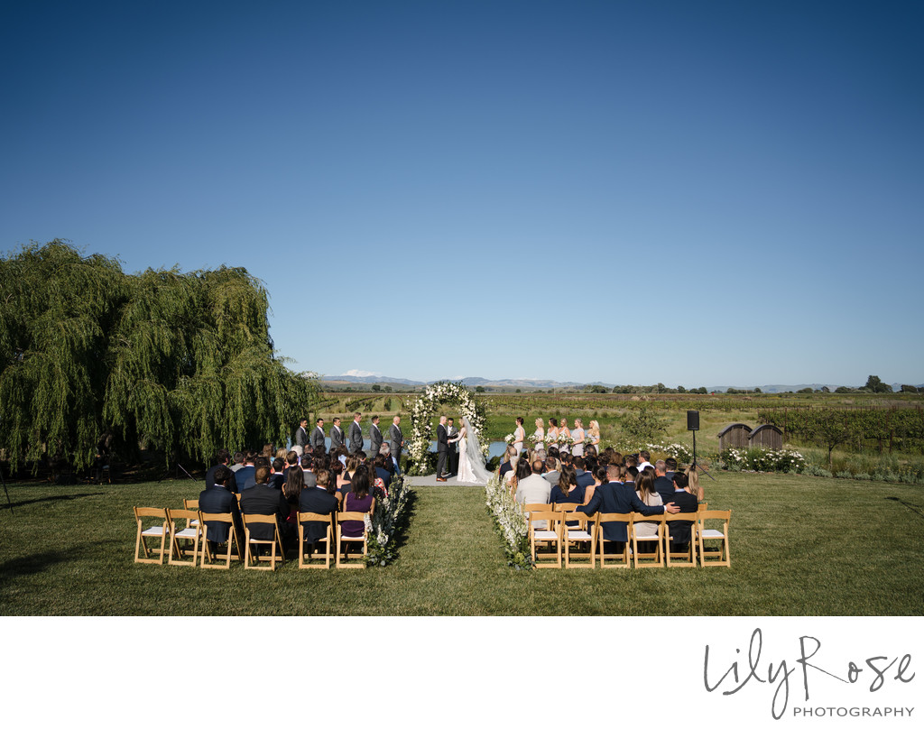The Barn at Harrow Cellars Ceremony Wedding Photographer