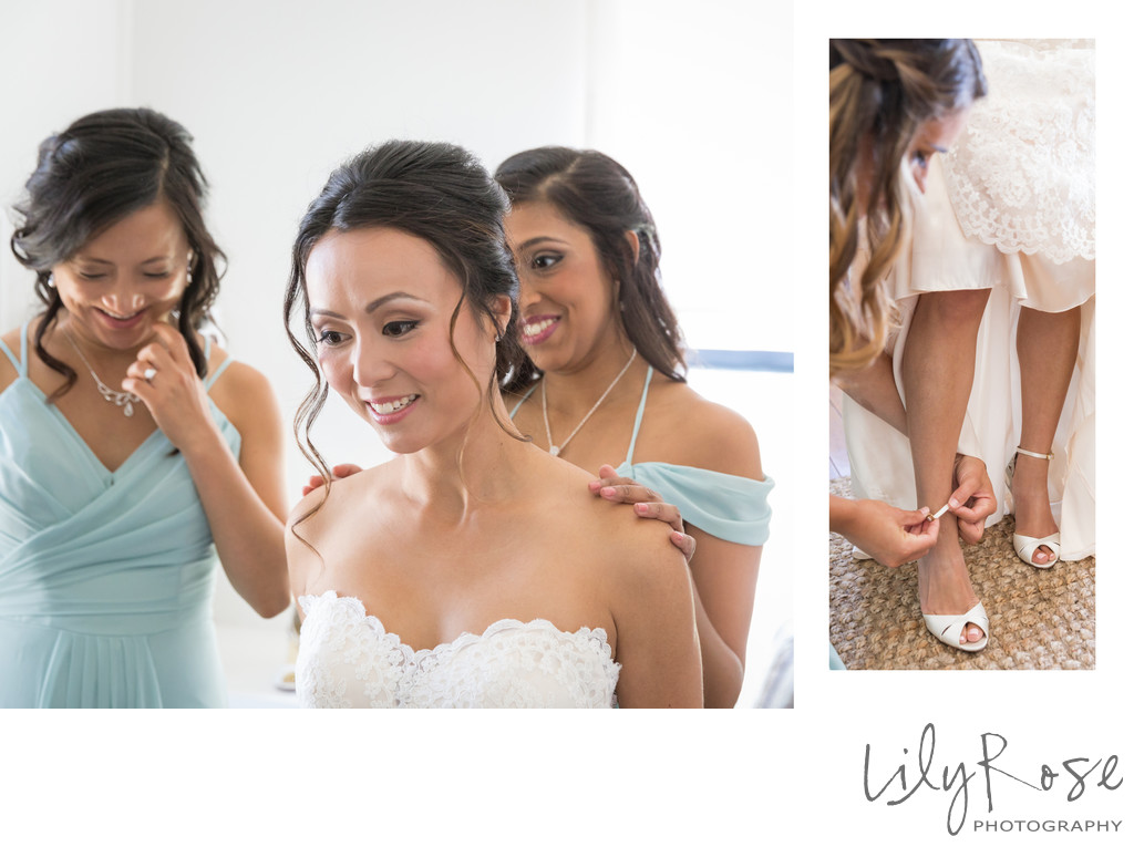 Cornerstone Sonoma Wedding Photographers Bride Dressing