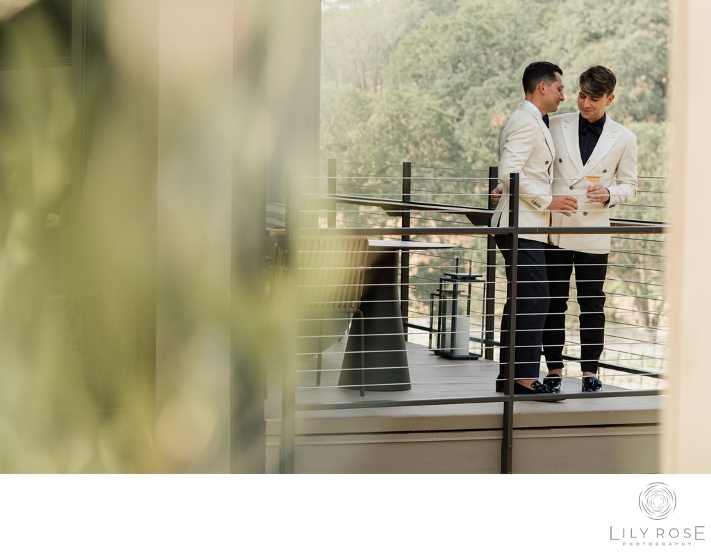 Perfect Deck View Montage Healsdburg LGBTQ Wedding