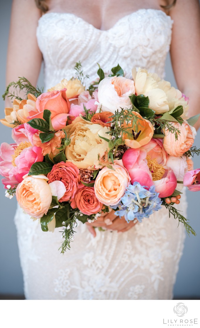 Bridal Bouquet The Estate at Yountville Wedding Photo