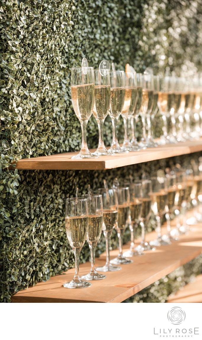 Champagne Wall The Estate at Yountville Photographers