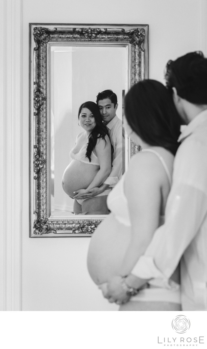 Maternity Boudoir Photography for Couples