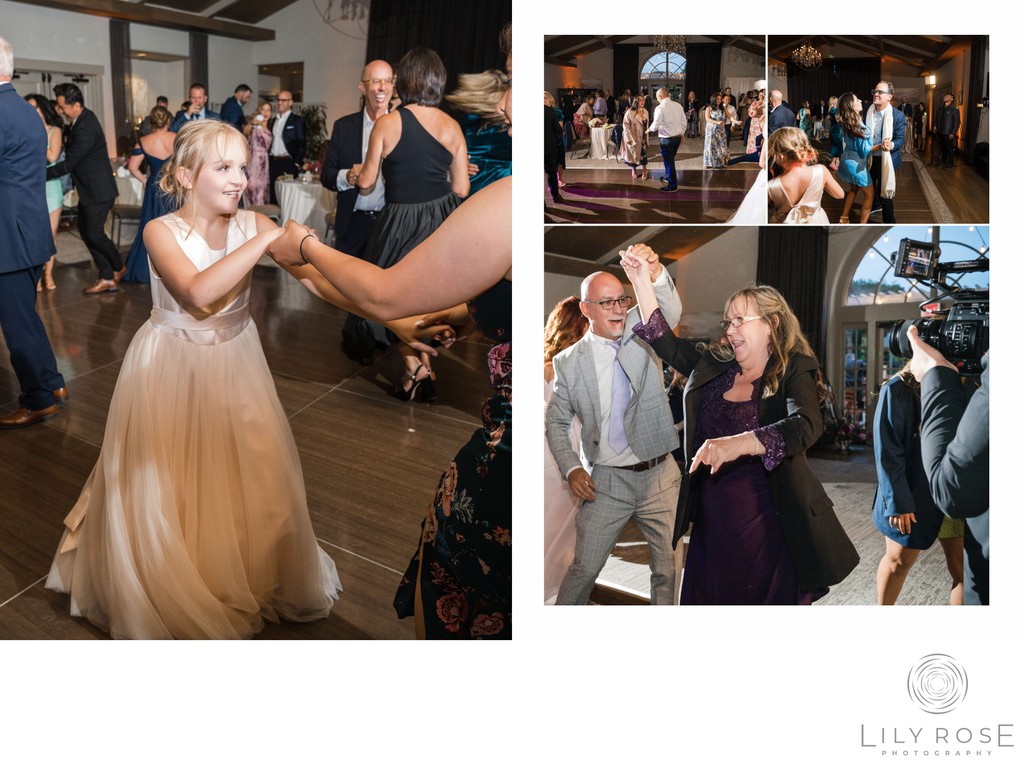 Carmel Wedding Storytelling Reception Dancing