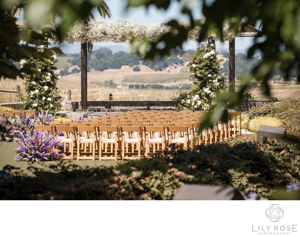 Carneros Resort Wedding Ceremony Napa Photographers