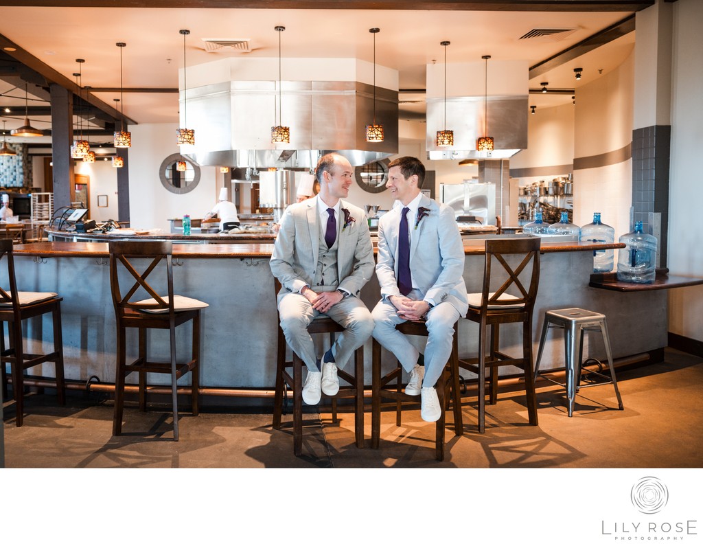 Couple Culinary Institute Napa Wedding Photographer