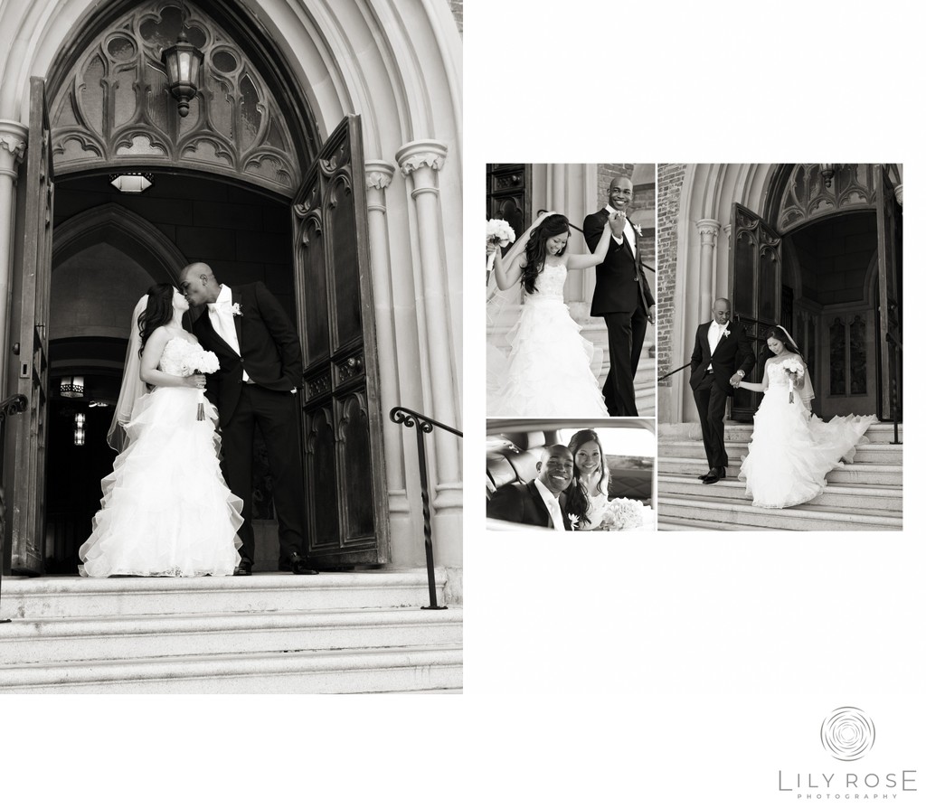 St. Patrick Church Steps Sonoma Wedding Photographer