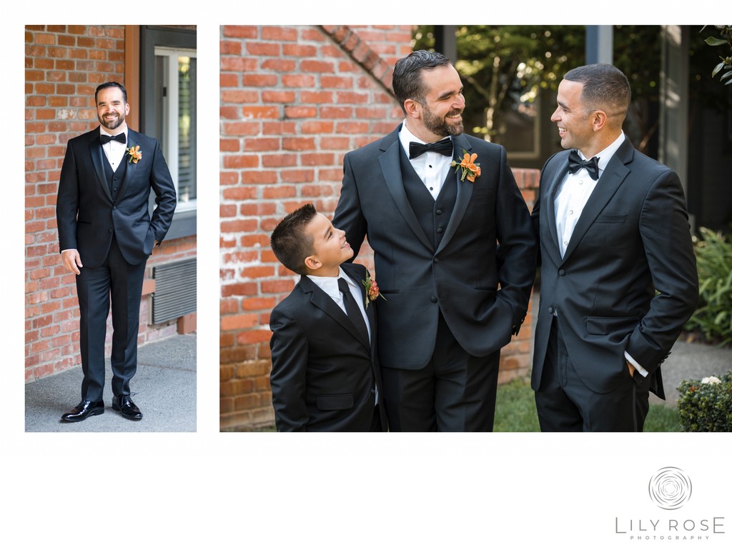 Groomsmen Estate Yountville Luxury Wedding Photography