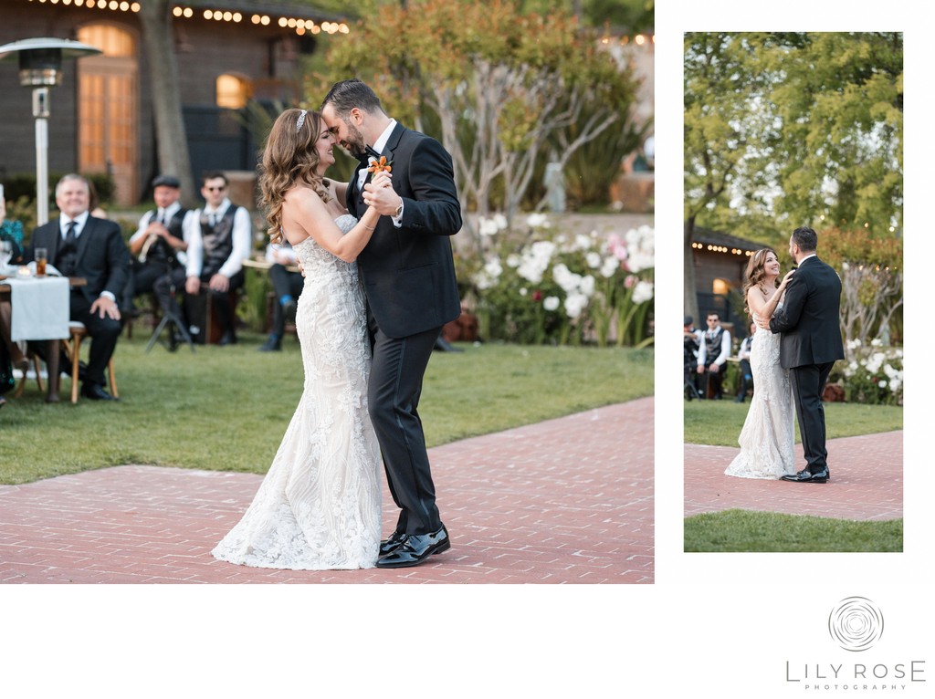 First Dance Luxury Napa Wedding Portrait Photographer