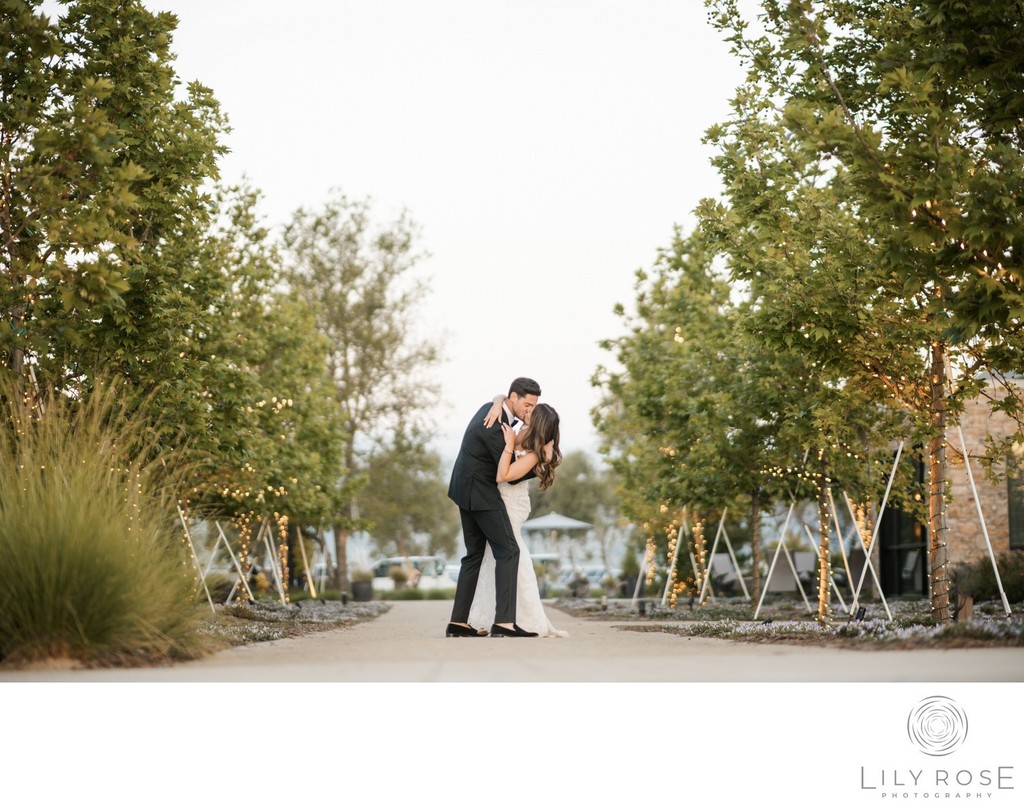 Stanly Ranch Sunset Portrait Napa Wedding Photograpehrs