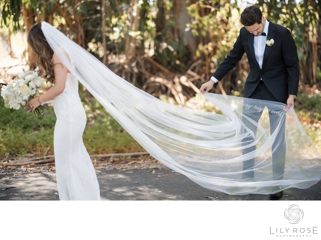 First Look Stanly Ranch Black Tie Wedding 