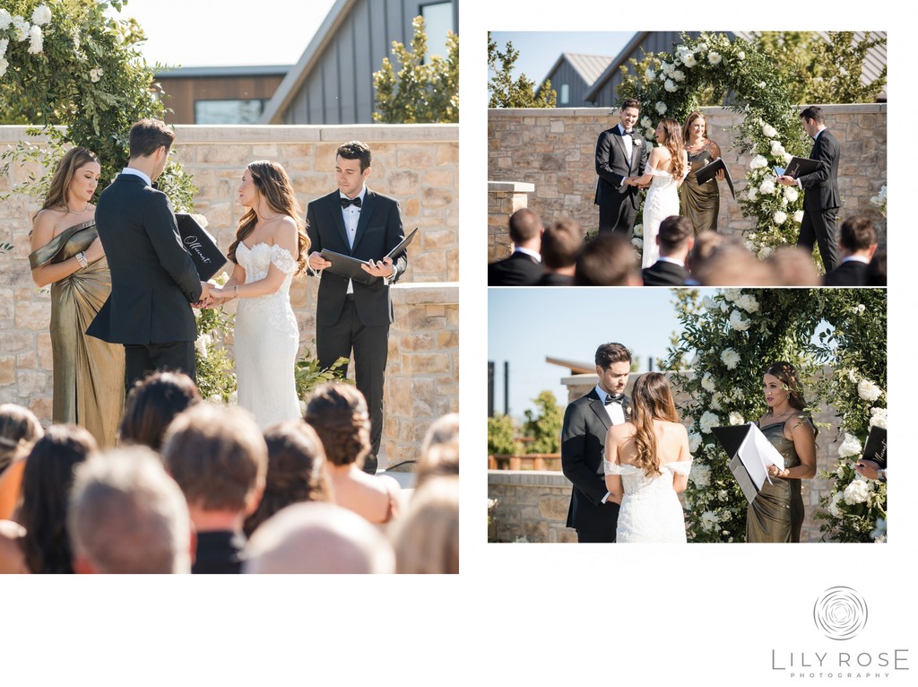 Ceremony Stanly Ranch Wedding Photograph Napa