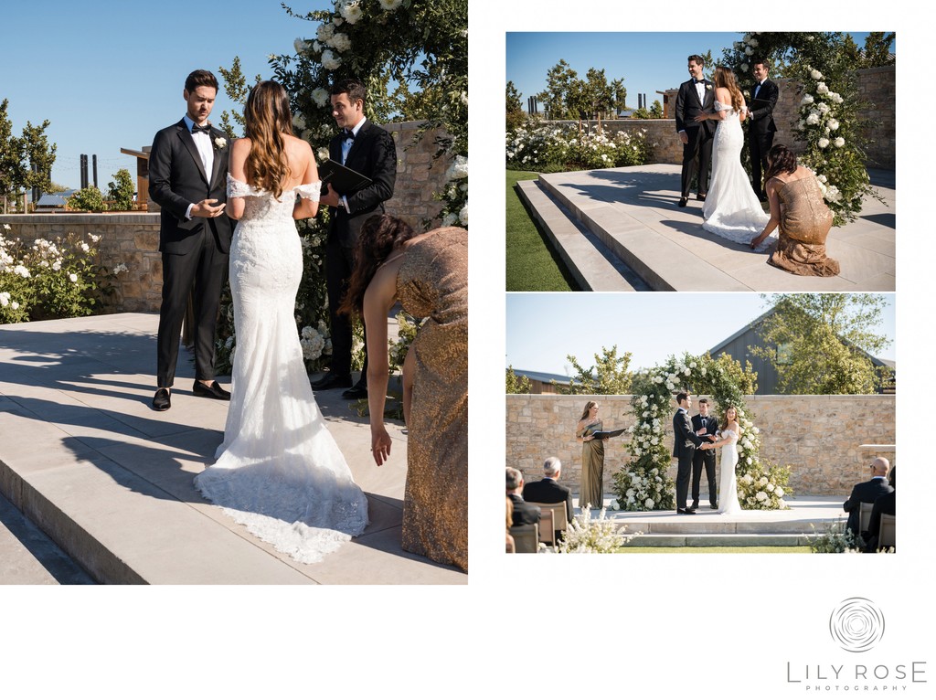 Ceremony Stanly Ranch Auberge Wedding Photographers