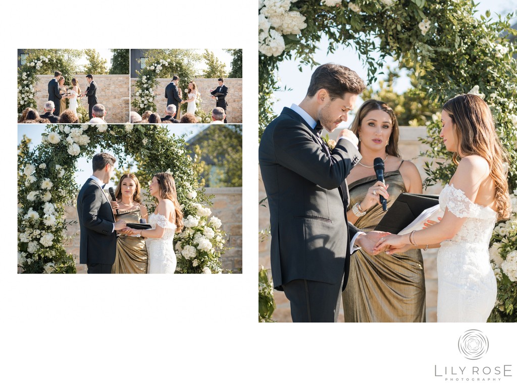 Ceremony Stanly Ranch Napa Black Tie Photographers