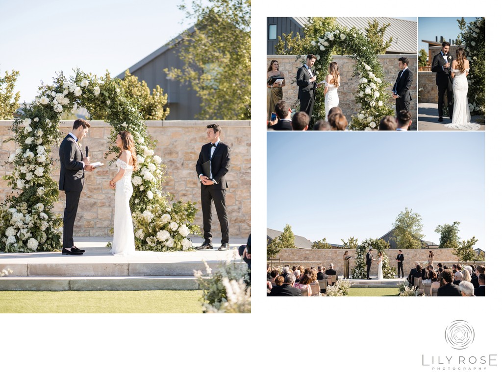 Ceremony Stanly Ranch Black Tie Wedding Photographer