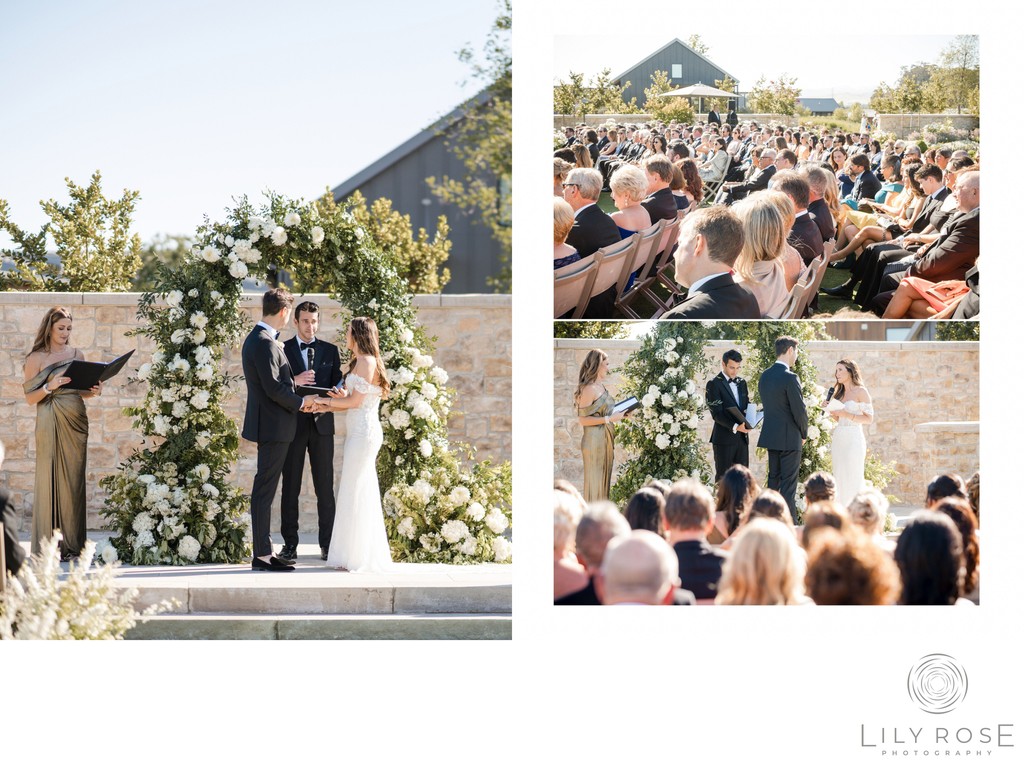 Ceremony Stanly Ranch Auberge Napa Wedding Photographer