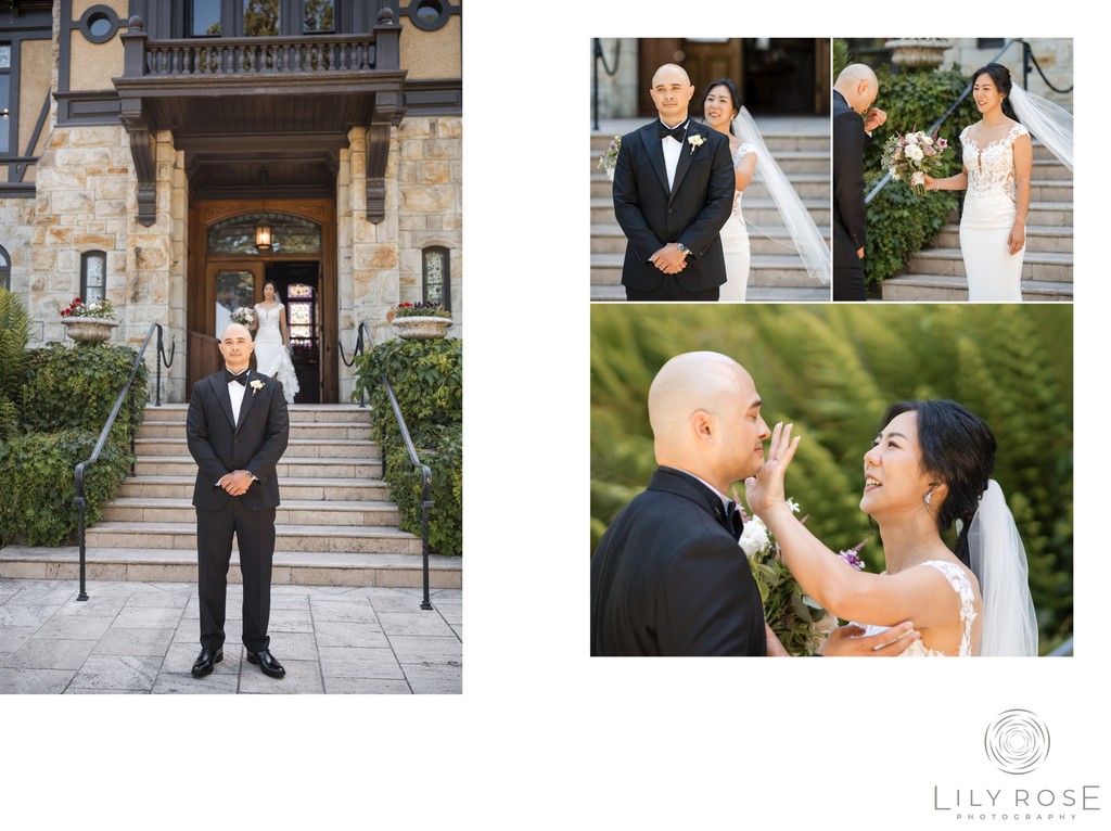 First Look Beringer Vineyards Wedding Photographers