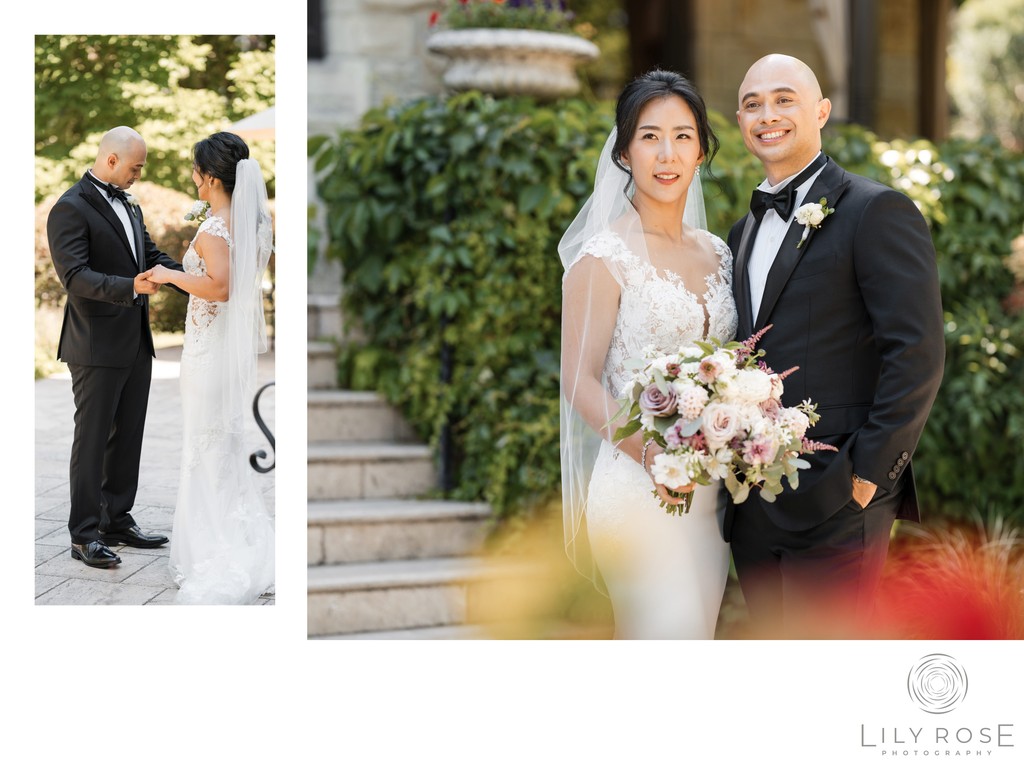 First Look Beringer Vineyards Wedding Photographer