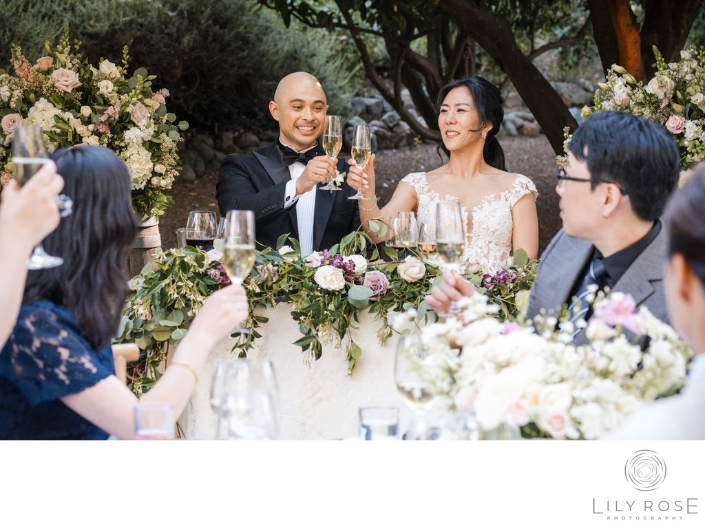 Toasts Napa Valley Wedding Photography