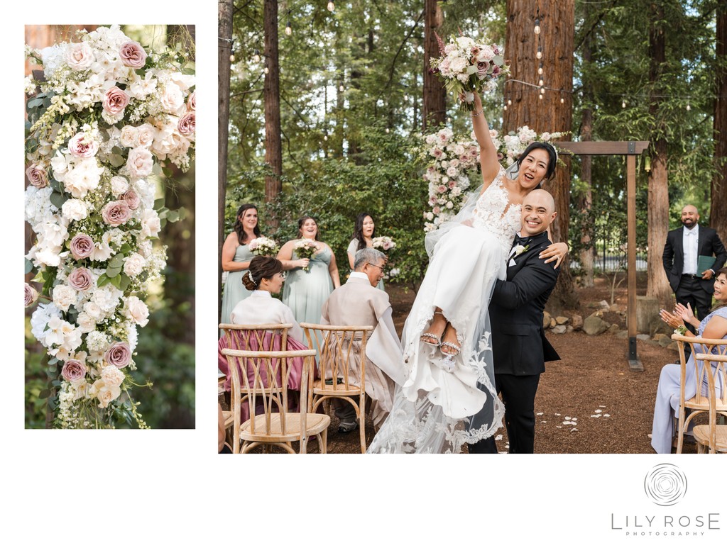 Ceremony Redwoods Beringer Vineyards Photographer