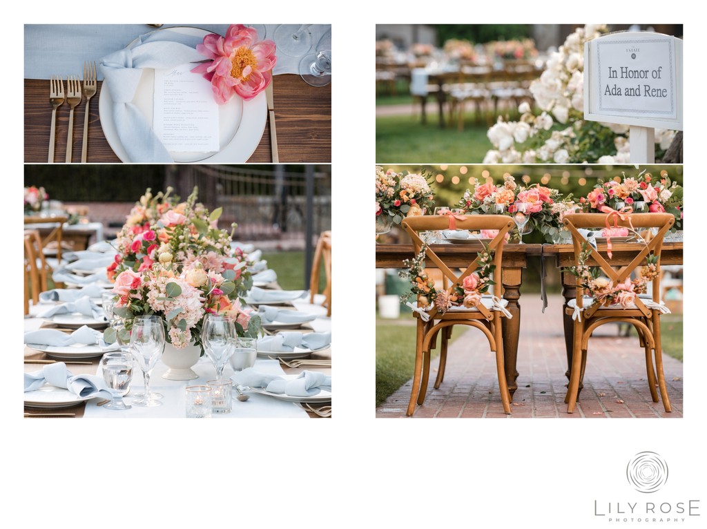 Estate Yountville Wedding Photography Details 