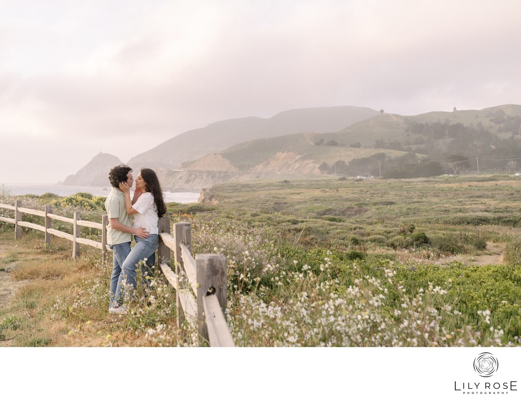 Montara Beach Romantic Engagement Photographers