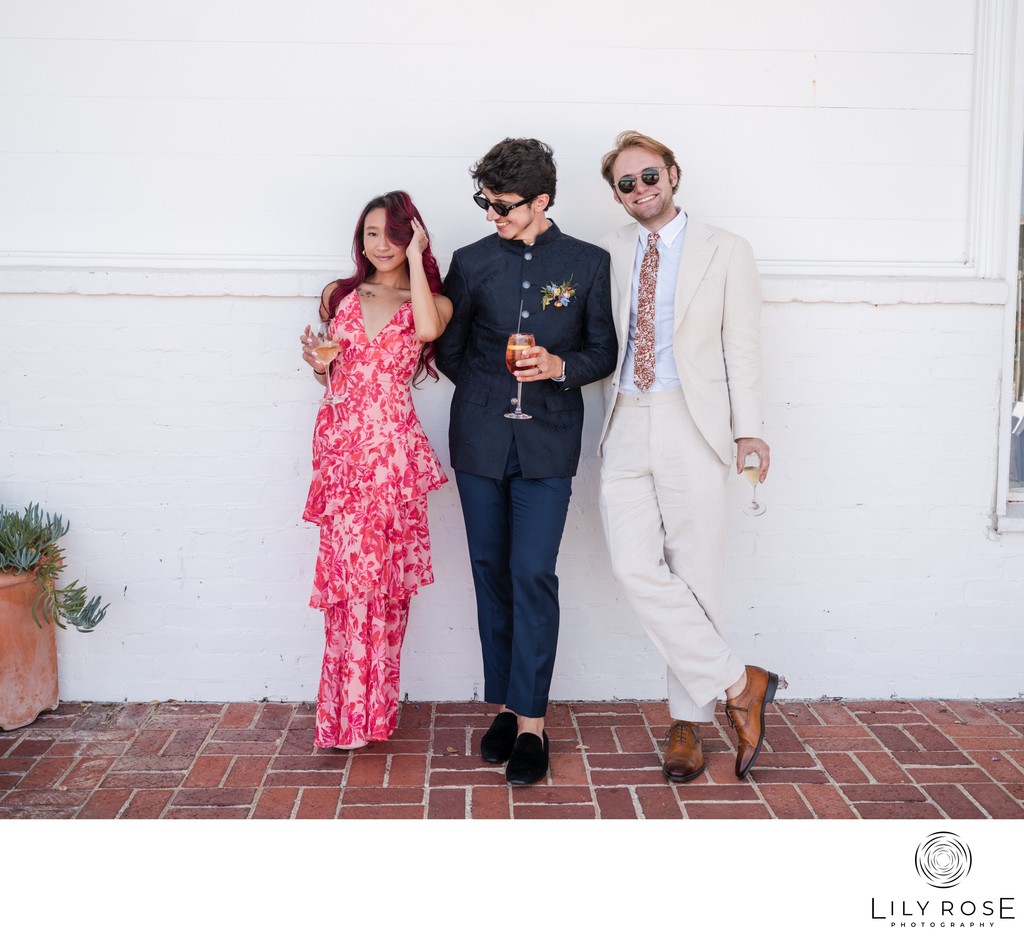 Guests Hollins House Santa Cruz Wedding Photographers