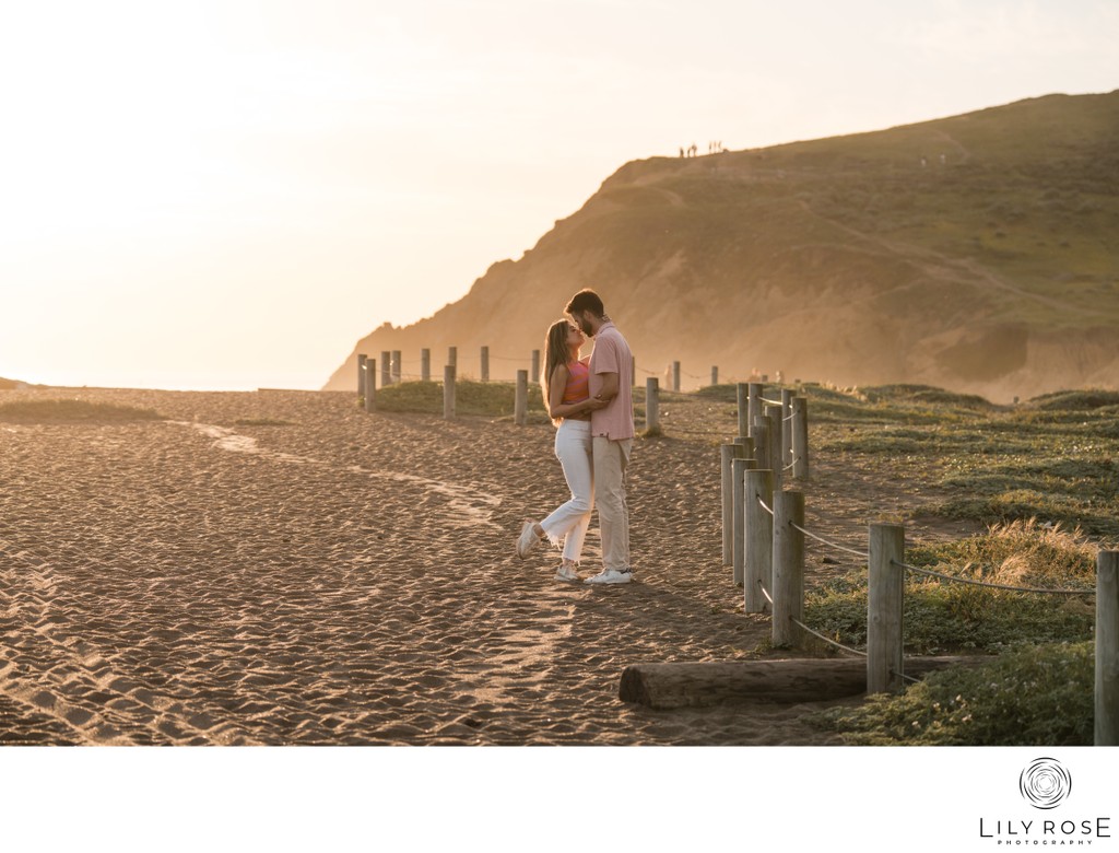 Romantic Marin Headlands Engagement Session