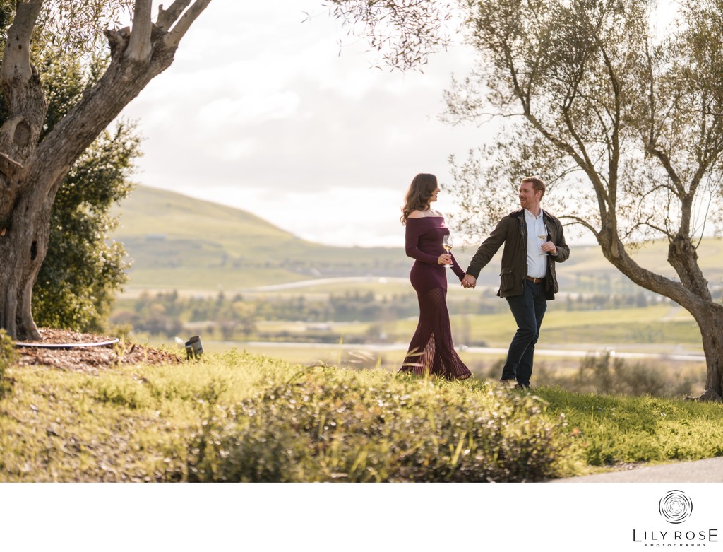 Rams Gate Winery Luxury Engagement Session