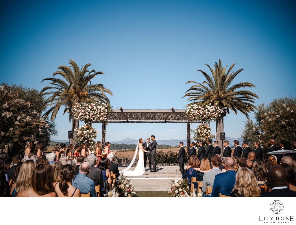 Carneros Resort Ceremony Napa Wedding Photographers