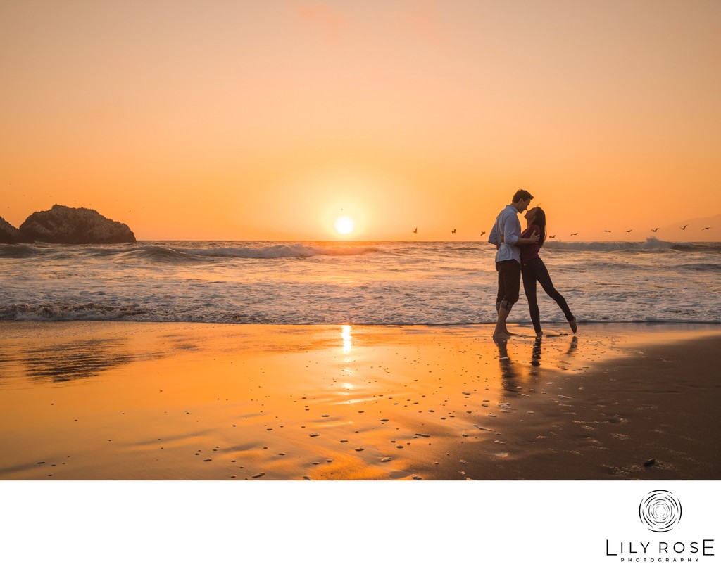 Napa Sunset Engagement Photographers