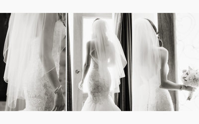 Bride Leaving for Wedding Venue in Napa