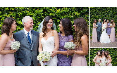 Bride with Family in Napa