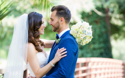 Bride and Groom Romantic Portraits Silverado Resort Spa