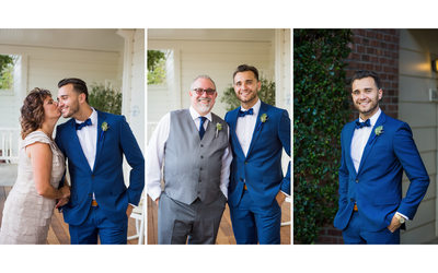Groom Portraits with Parents Silverado Resort and Spa