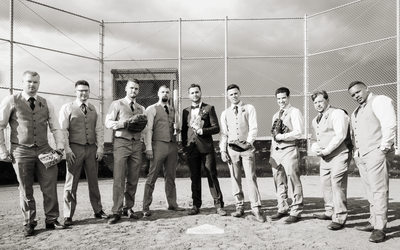 Sandlot Groomsmen Portrait Wedgewood Napa