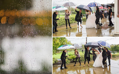 Wedding Ceremony and Rain Wedgewood Napa